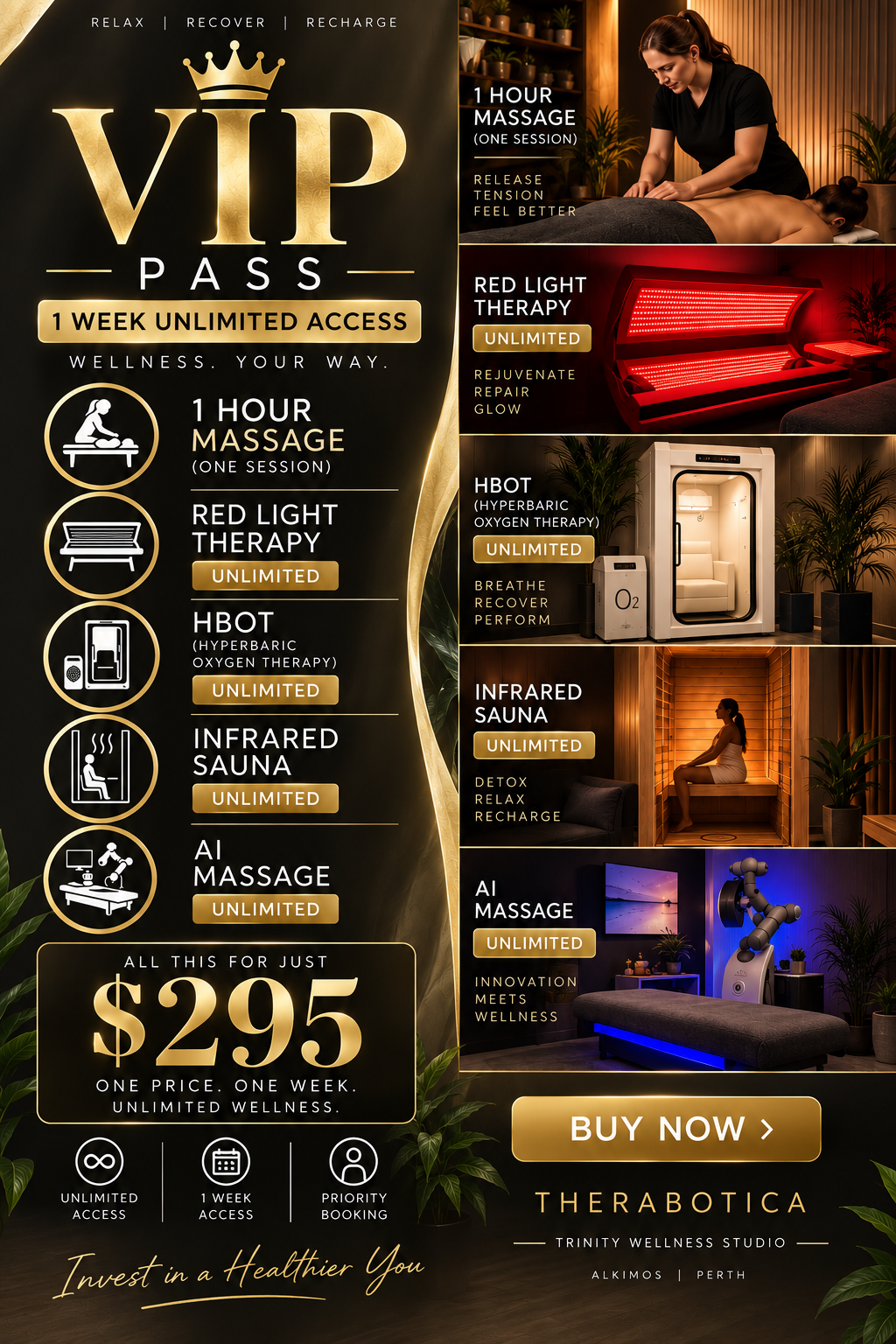 VIP Wellness Pass – 1 Week Unlimited Access | $295